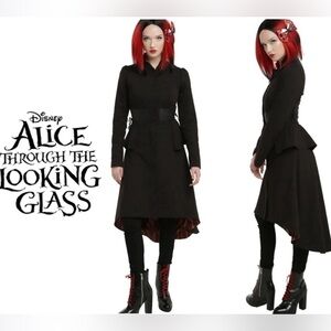 Disney Alice Through The Looking Glass Red Queen Trench Coat Hot Topic Size LG